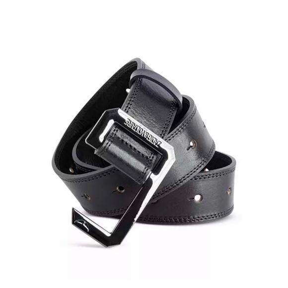 Zadig & Voltaire Women's Le Cecelia Belt Black Logo size 3 - Picture 1 of 16